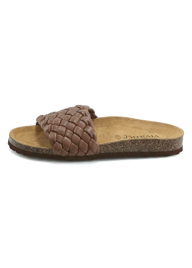 Vivance Pantolette »Mule, Sandale, offener Schuh, Sommerschuh,« NEU mit komfortablem Korkfußbett & weicher Innensohle aus Leder