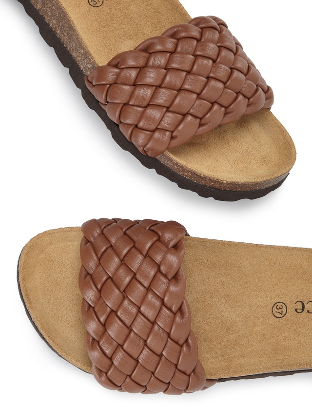 Vivance Pantolette »Mule, Sandale, offener Schuh, Sommerschuh,« NEU mit komfortablem Korkfußbett & weicher Innensohle aus Leder