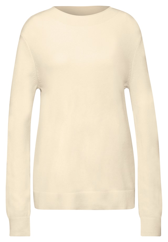 STREET ONE Strickpullover mit feiner Rollkante
