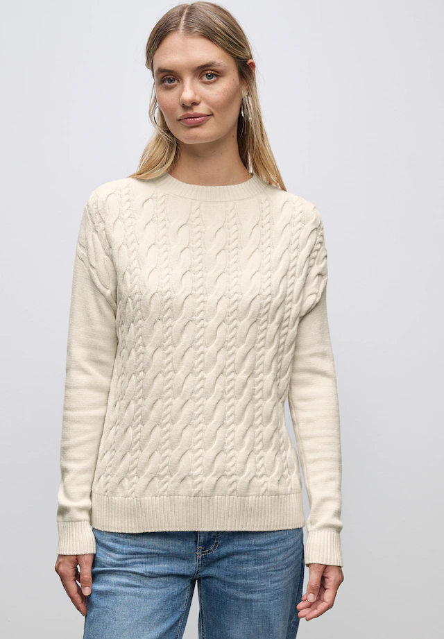 STREET ONE Strickpullover aus softem Materialmix