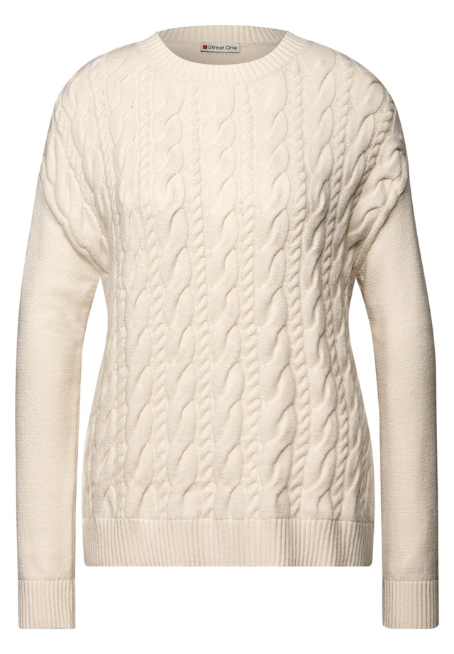 STREET ONE Strickpullover aus softem Materialmix