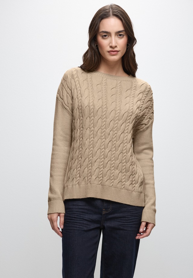STREET ONE Strickpullover aus softem Materialmix