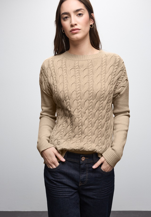 STREET ONE Strickpullover aus softem Materialmix
