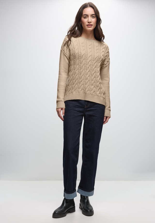 STREET ONE Strickpullover aus softem Materialmix