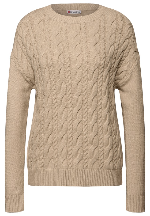 STREET ONE Strickpullover aus softem Materialmix