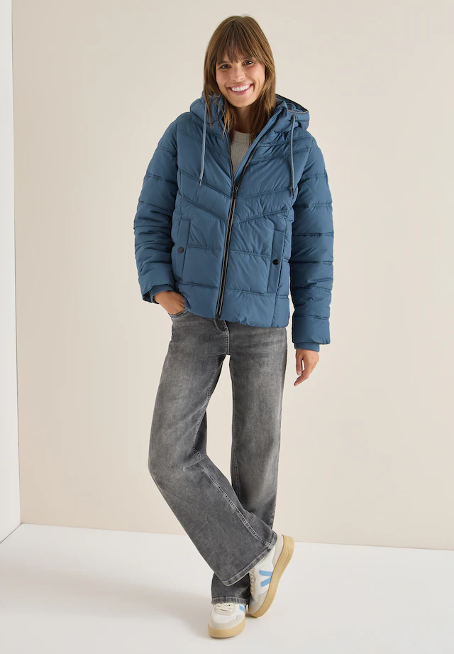 Cecil Steppjacke mit Kapuze mit reflektierenden Details