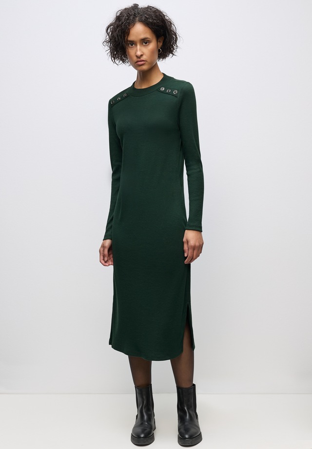 STREET ONE Midikleid Ohne Taschen in Unifarbe