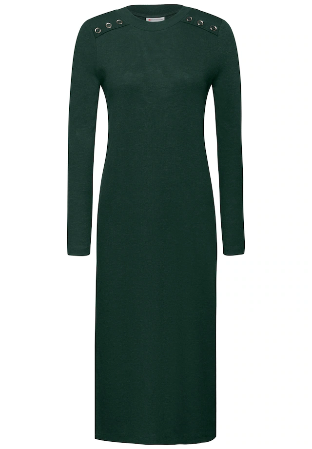 STREET ONE Midikleid Ohne Taschen in Unifarbe