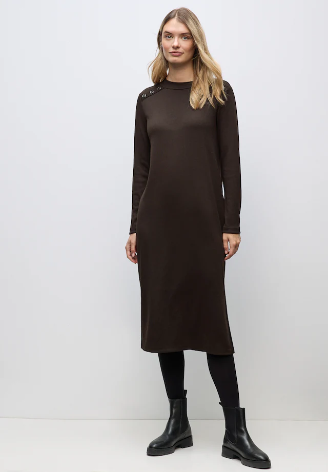 STREET ONE Midikleid Ohne Taschen in Unifarbe