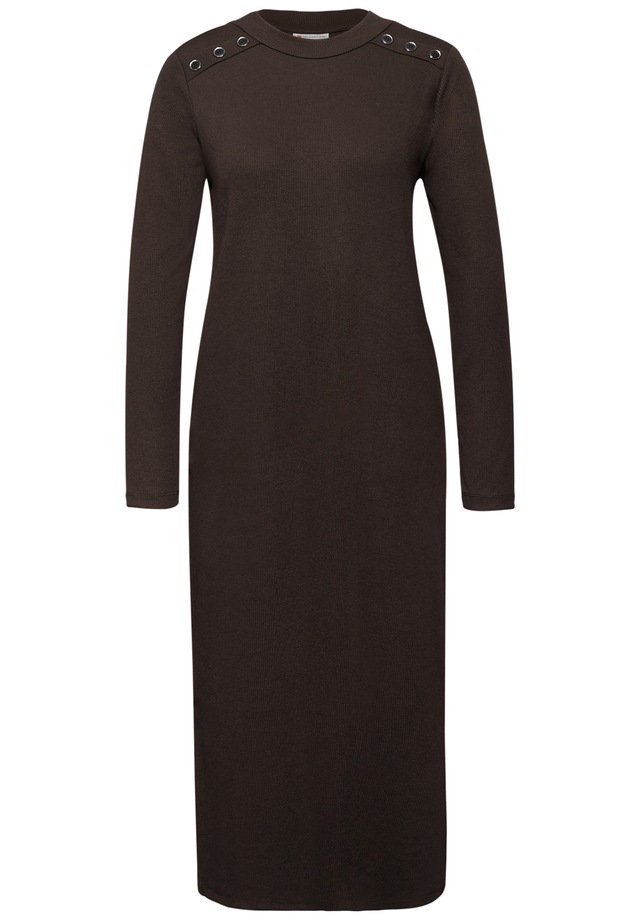STREET ONE Midikleid Ohne Taschen in Unifarbe