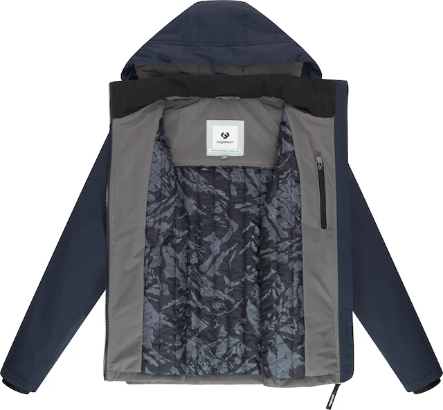 Ragwear Funktionsjacke »Roaan« mit Kapuze Wasserdichte leichte Winterjacke mit Kapuze