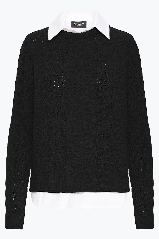 OXMO Strickfleece-Pullover »Strickpullover OXFSanvi«