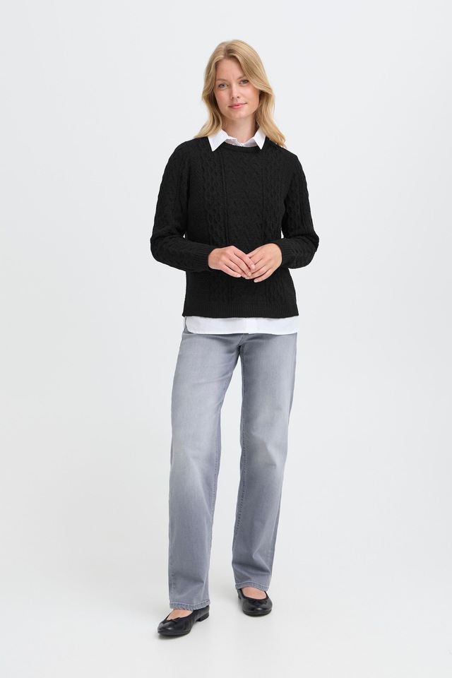 OXMO Strickfleece-Pullover »Strickpullover OXFSanvi«