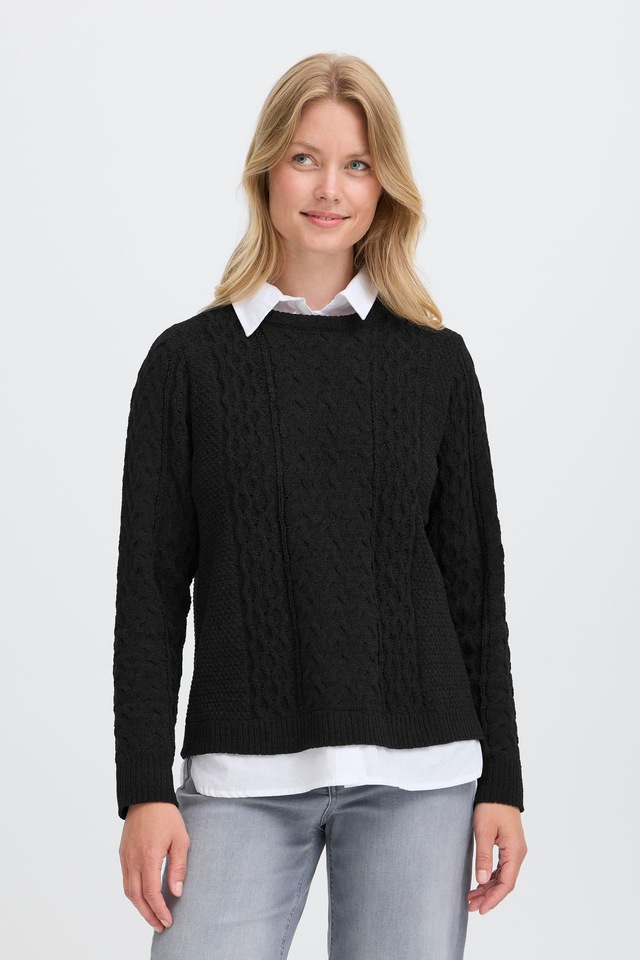 OXMO Strickfleece-Pullover »Strickpullover OXFSanvi«