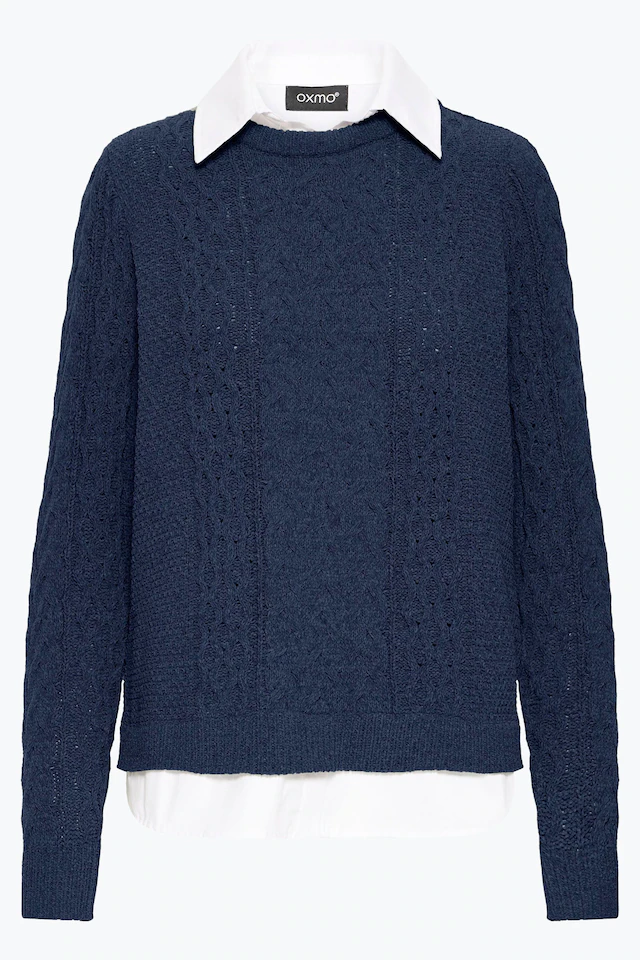 OXMO Strickfleece-Pullover »Strickpullover OXFSanvi«