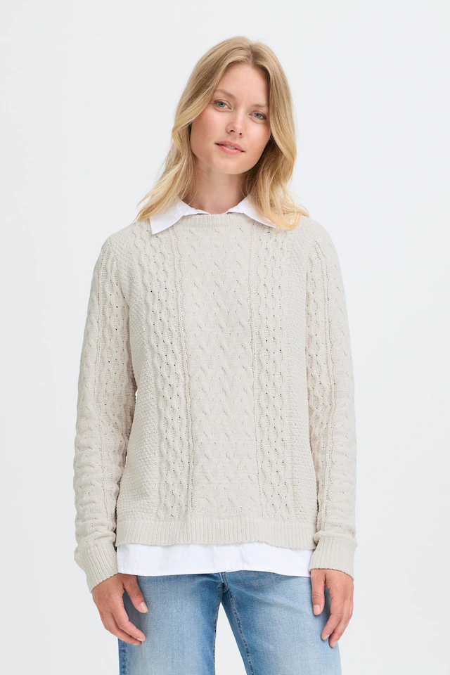 OXMO Strickfleece-Pullover »Strickpullover OXFSanvi«