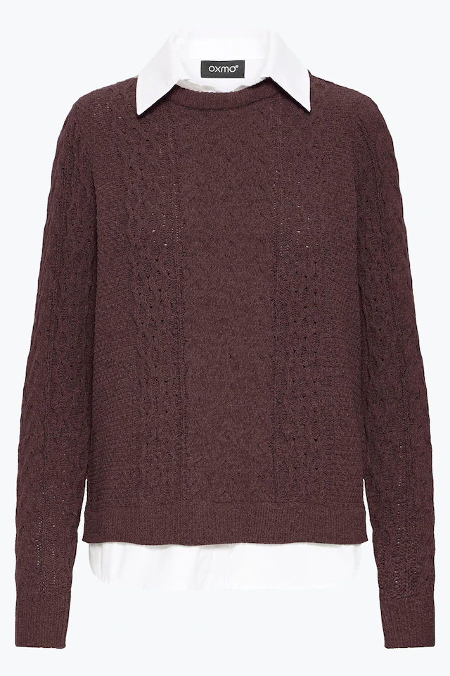 OXMO Strickfleece-Pullover »Strickpullover OXFSanvi«