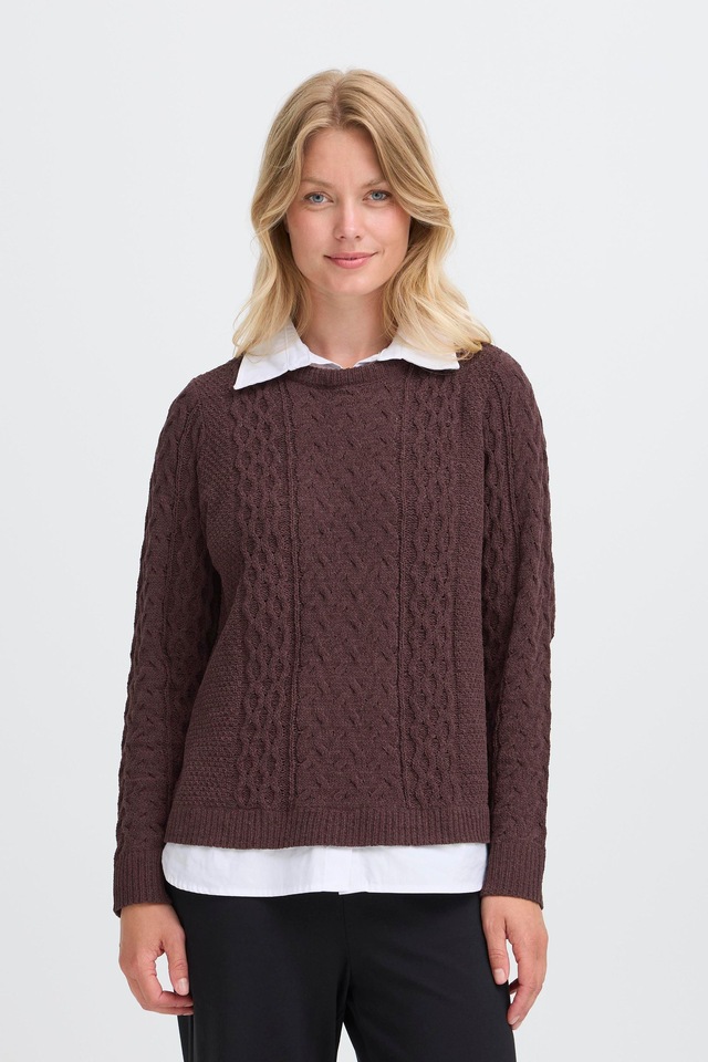 OXMO Strickfleece-Pullover »Strickpullover OXFSanvi«
