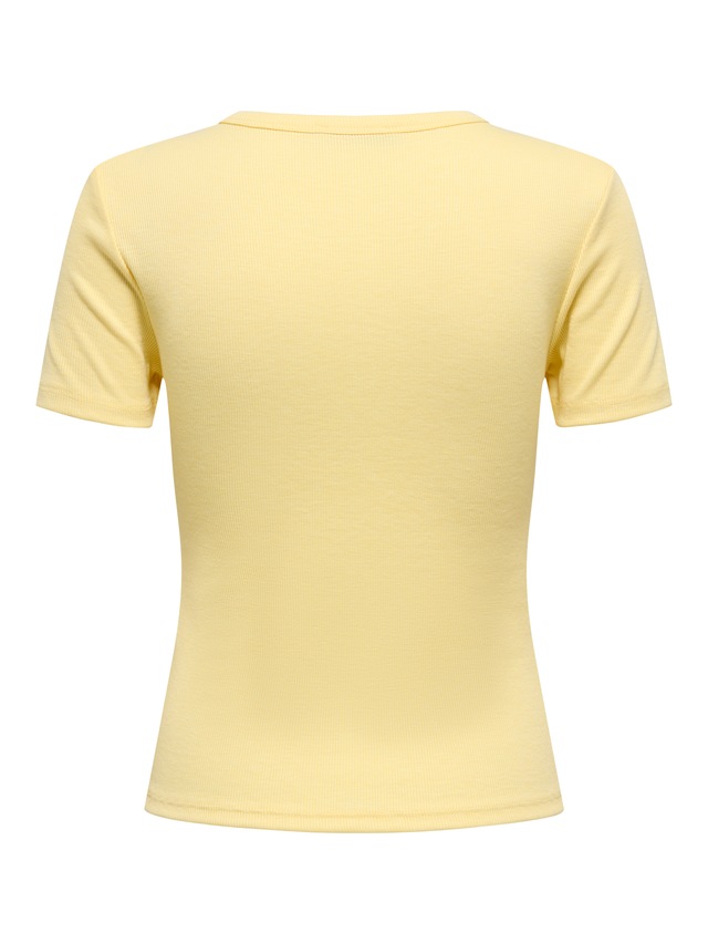 ONLY Kurzarmshirt »ONLJUNE S/S TEE JRS NOOS« Materialmix