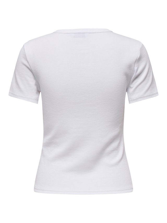 ONLY Kurzarmshirt »ONLJUNE S/S TEE JRS NOOS« Materialmix