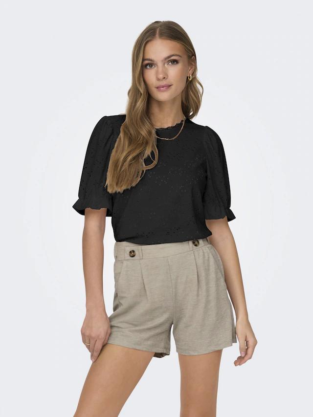 ONLY Kurzarmshirt »ONLNEW SMILLA LIFE S/S PUFF TOP JRS«