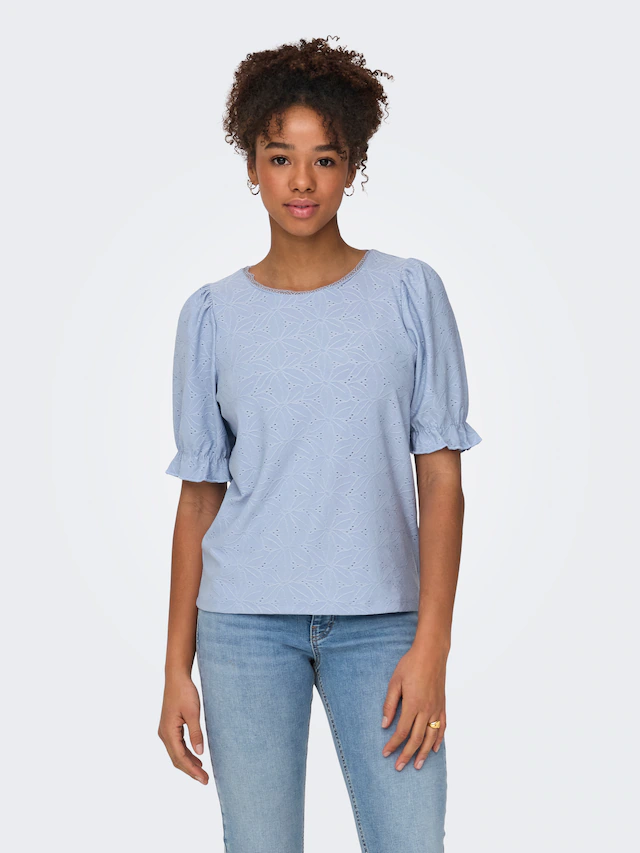 ONLY Kurzarmshirt »ONLNEW SMILLA LIFE S/S PUFF TOP JRS«