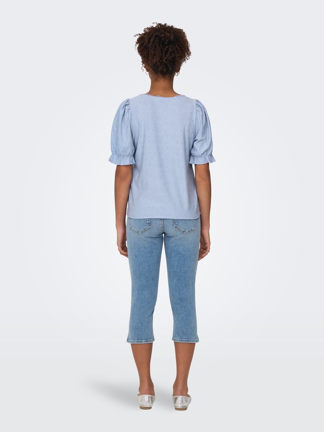 ONLY Kurzarmshirt »ONLNEW SMILLA LIFE S/S PUFF TOP JRS«