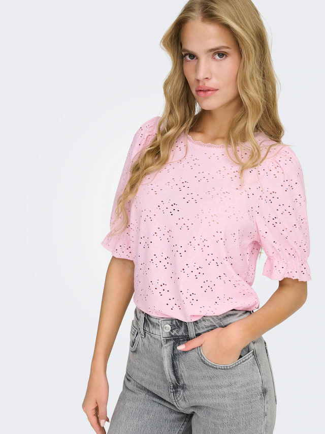 ONLY Kurzarmshirt »ONLNEW SMILLA LIFE S/S PUFF TOP JRS«