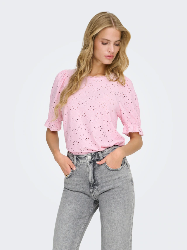 ONLY Kurzarmshirt »ONLNEW SMILLA LIFE S/S PUFF TOP JRS«