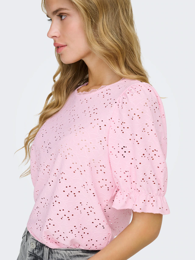 ONLY Kurzarmshirt »ONLNEW SMILLA LIFE S/S PUFF TOP JRS«