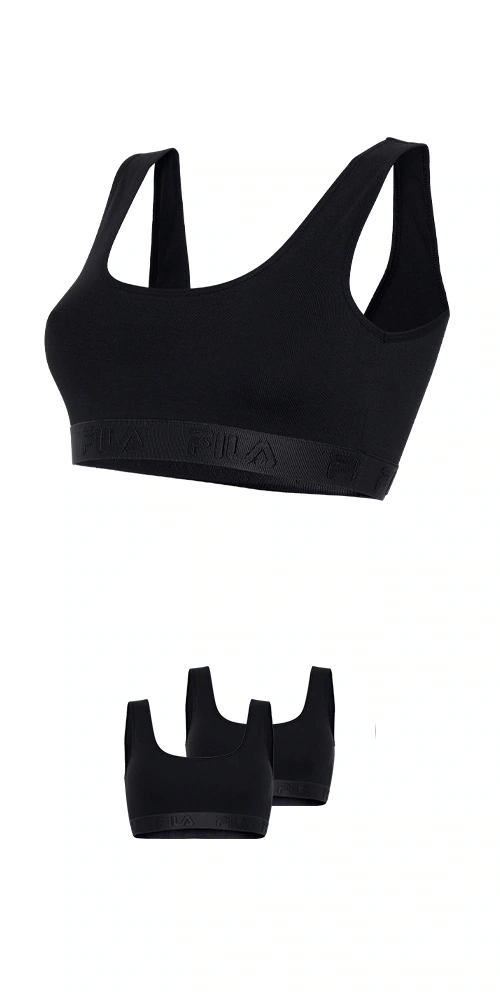 Fila Bügelloser BH elastisches Unterbrustband, Baumwollmix