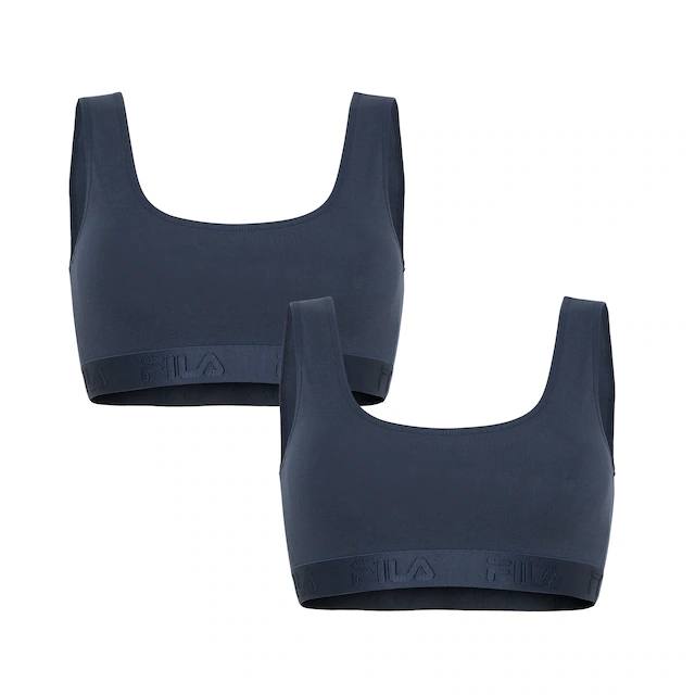Fila Bügelloser BH elastisches Unterbrustband, Baumwollmix