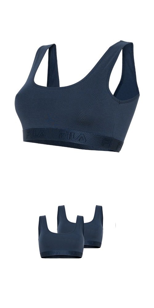 Fila Bügelloser BH elastisches Unterbrustband, Baumwollmix