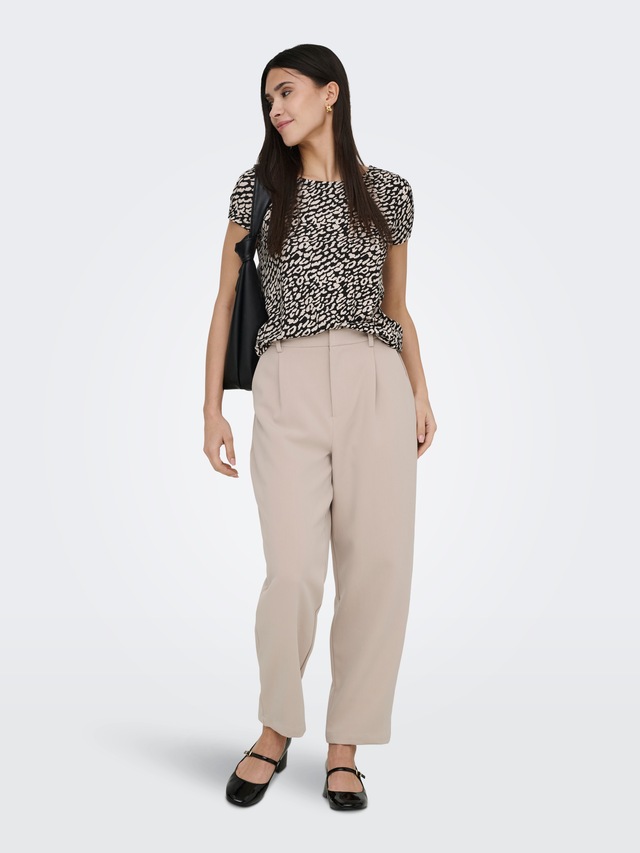 ONLY Kurzarmshirt »ONLBERA BACK LACE UP S/S TOP JRS NOOS«