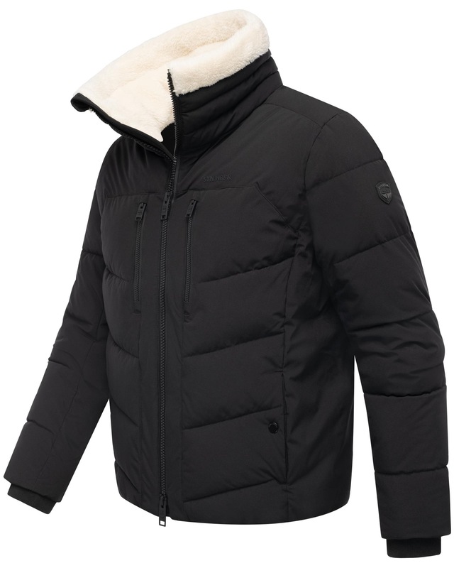 Stone Harbour Steppjacke »Ansello XX« ohne Kapuze Gesteppte Herrenjacke mit Teddy-Kunstfell-Kragen