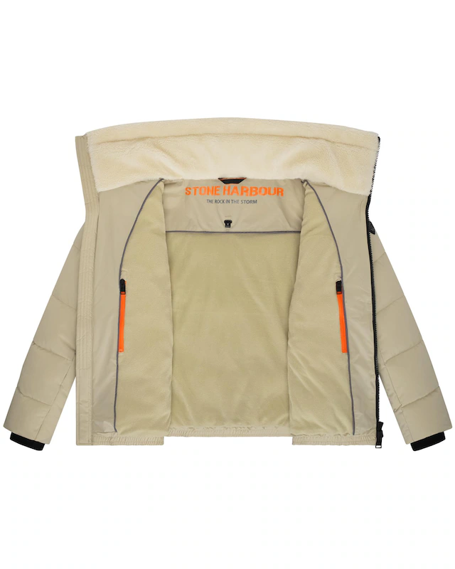 Stone Harbour Steppjacke »Ansello XX« ohne Kapuze Gesteppte Herrenjacke mit Teddy-Kunstfell-Kragen