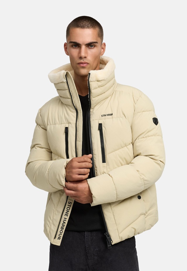 Stone Harbour Steppjacke »Ansello XX« ohne Kapuze Gesteppte Herrenjacke mit Teddy-Kunstfell-Kragen