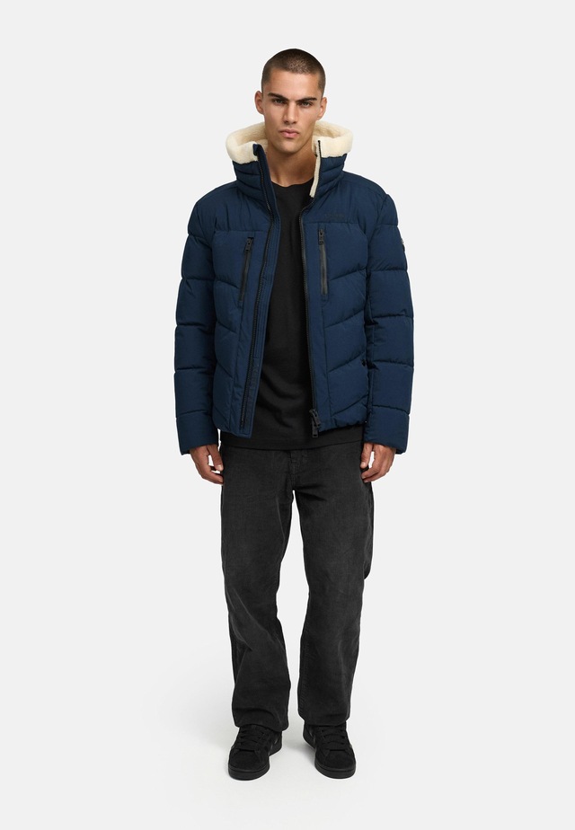 Stone Harbour Steppjacke »Ansello XX« ohne Kapuze Gesteppte Herrenjacke mit Teddy-Kunstfell-Kragen