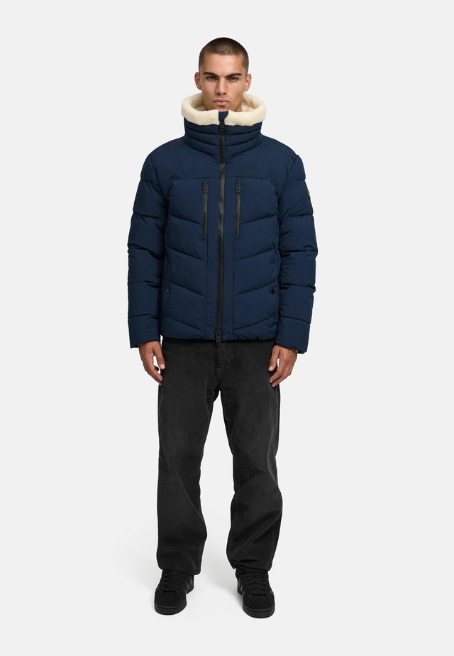 Stone Harbour Steppjacke »Ansello XX« ohne Kapuze Gesteppte Herrenjacke mit Teddy-Kunstfell-Kragen