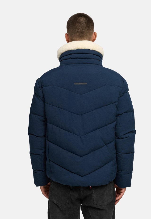 Stone Harbour Steppjacke »Ansello XX« ohne Kapuze Gesteppte Herrenjacke mit Teddy-Kunstfell-Kragen