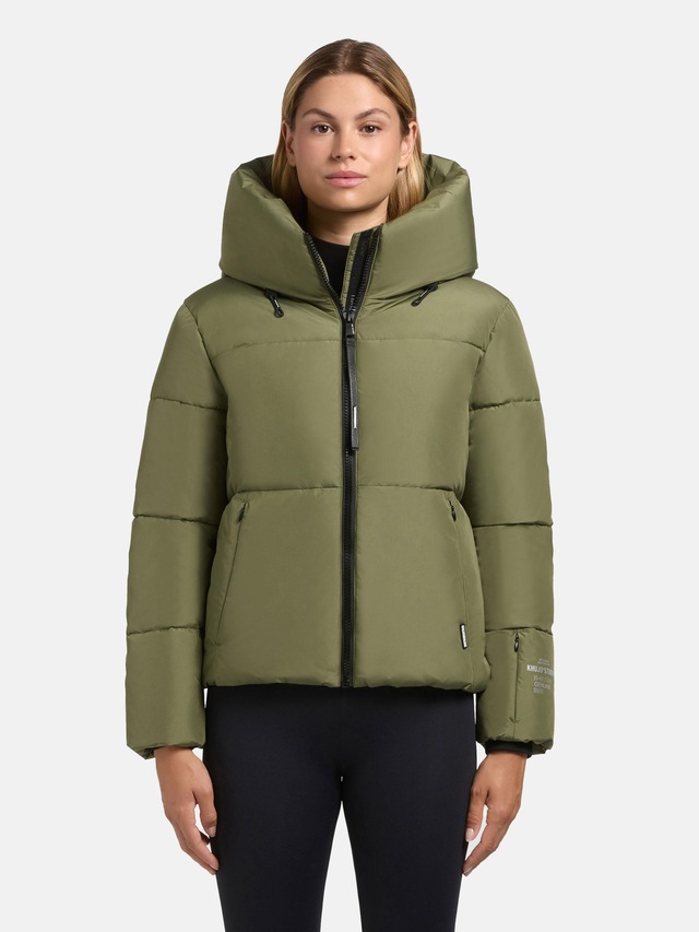 khujo Steppjacke »Audrey Matt« mit Kapuze Warme Winterjacke mit verstellbarer Kapuze