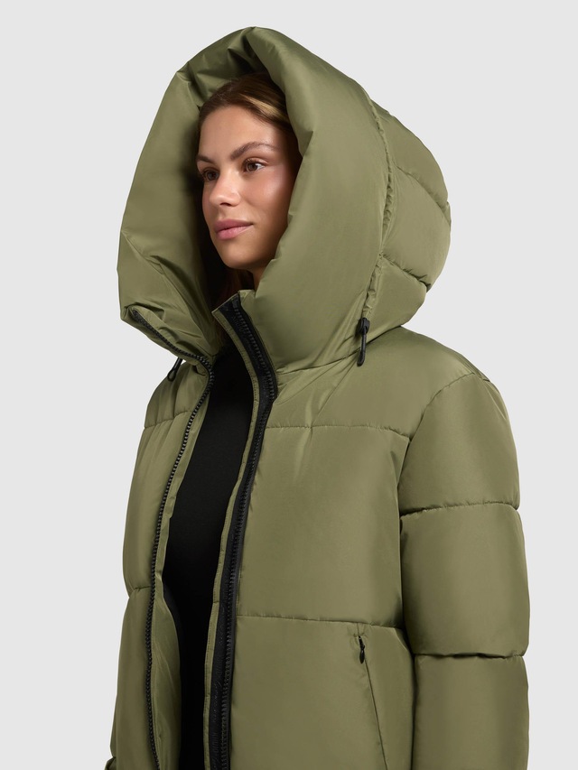 khujo Steppjacke »Audrey Matt« mit Kapuze Warme Winterjacke mit verstellbarer Kapuze