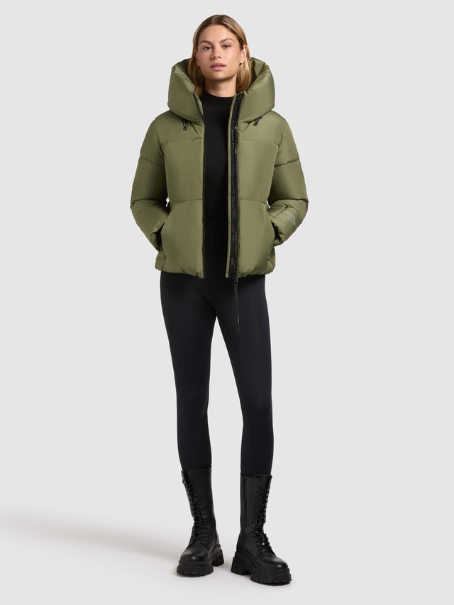 khujo Steppjacke »Audrey Matt« mit Kapuze Warme Winterjacke mit verstellbarer Kapuze