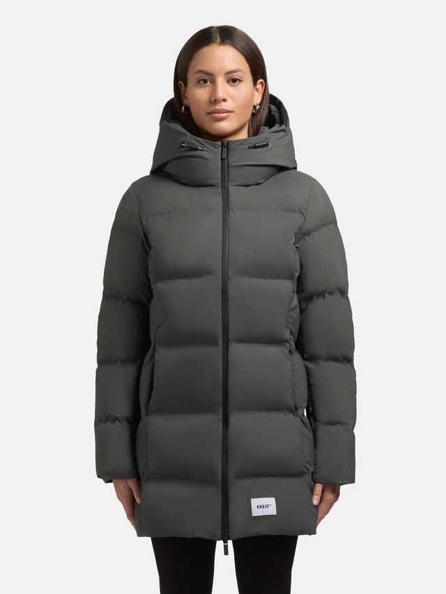 khujo Kurzmantel »Tanare4« Warmer Damen Puffermantel mit Kapuze