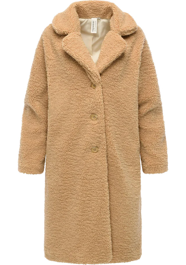 Ragwear Fellimitatmantel »Tedyco YOUMODO« flauschige Übergangsjacke aus kuscheligem Teddyfleece