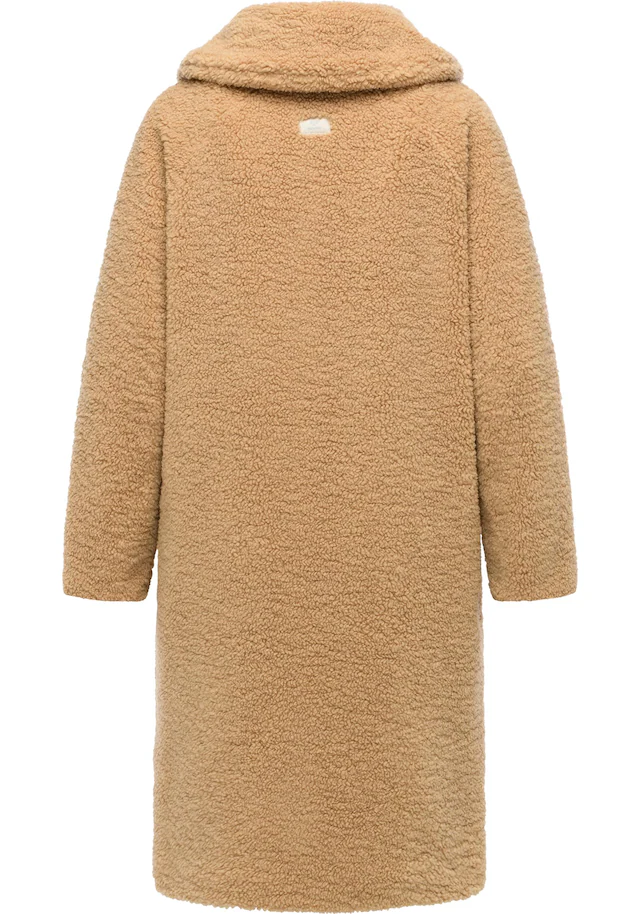 Ragwear Fellimitatmantel »Tedyco YOUMODO« flauschige Übergangsjacke aus kuscheligem Teddyfleece