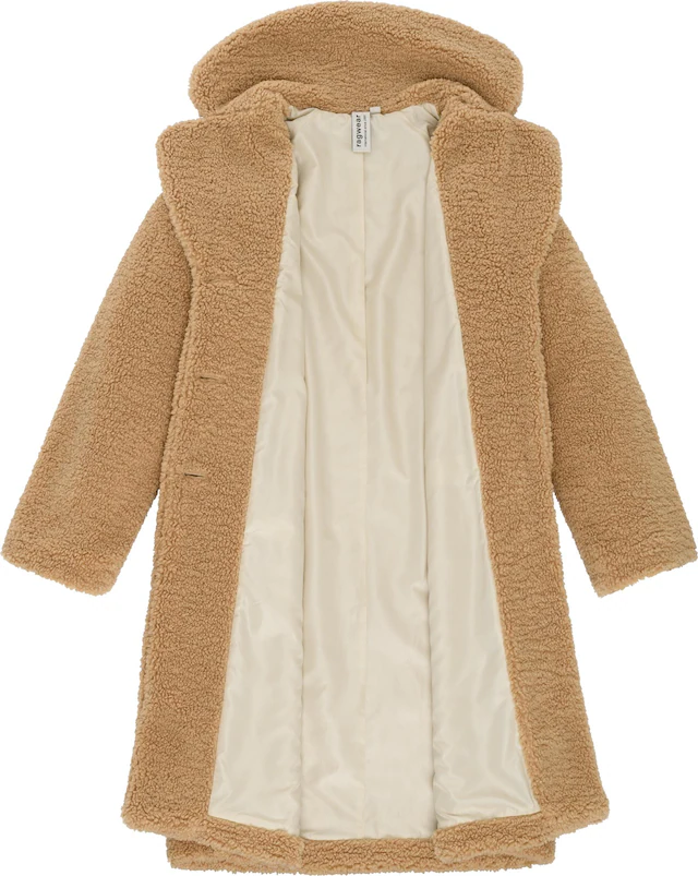 Ragwear Fellimitatmantel »Tedyco YOUMODO« flauschige Übergangsjacke aus kuscheligem Teddyfleece