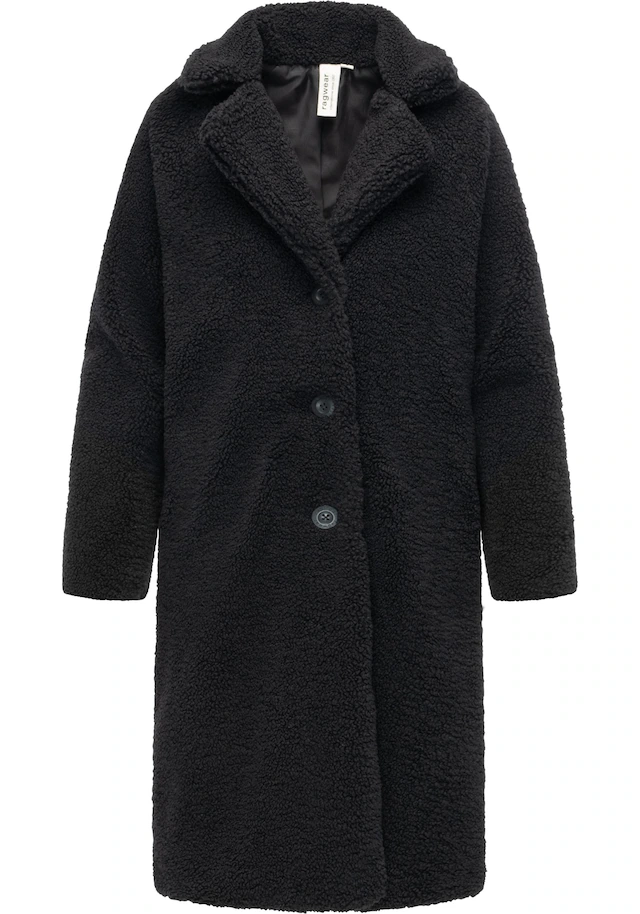 Ragwear Fellimitatmantel »Tedyco YOUMODO« flauschige Übergangsjacke aus kuscheligem Teddyfleece