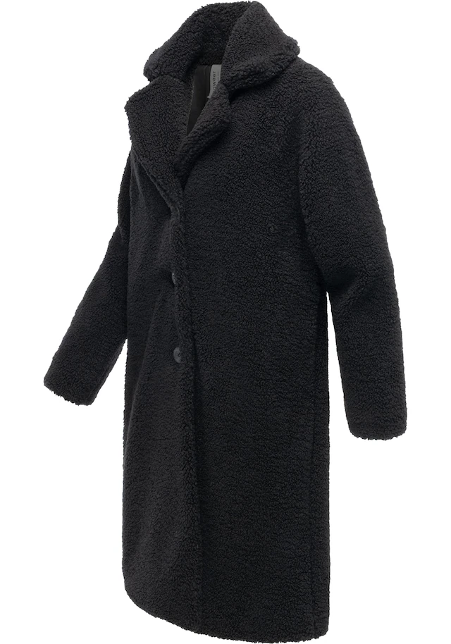 Ragwear Fellimitatmantel »Tedyco YOUMODO« flauschige Übergangsjacke aus kuscheligem Teddyfleece