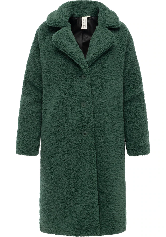 Ragwear Fellimitatmantel »Tedyco YOUMODO« flauschige Übergangsjacke aus kuscheligem Teddyfleece
